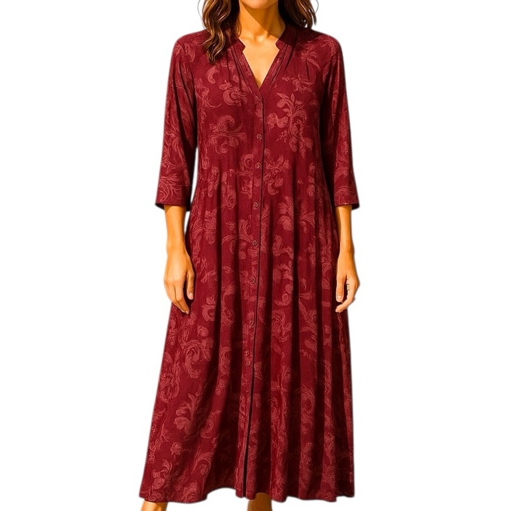 Johnny was heavily embroidered Billie dress NWT RARE color (brandy)